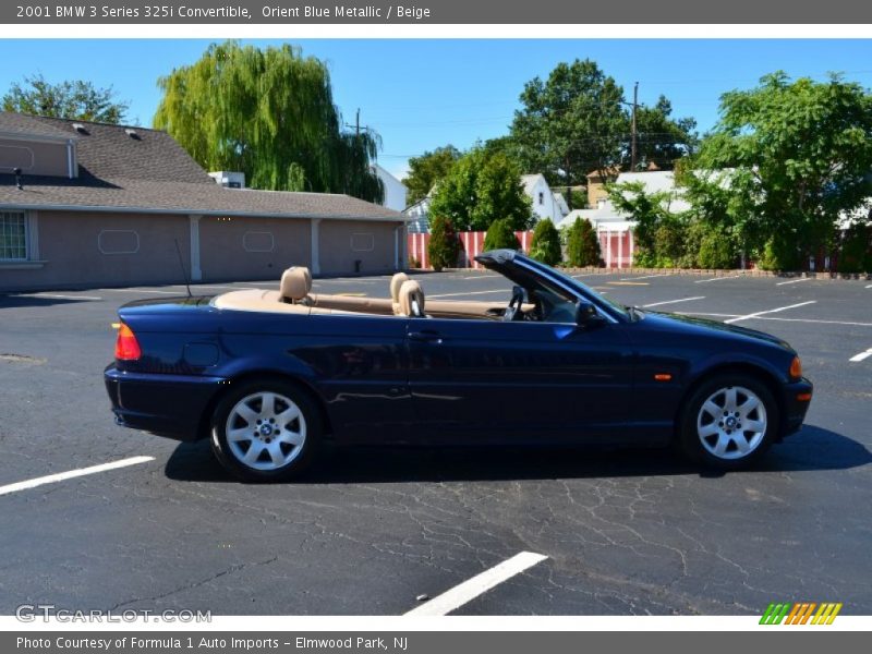 Orient Blue Metallic / Beige 2001 BMW 3 Series 325i Convertible