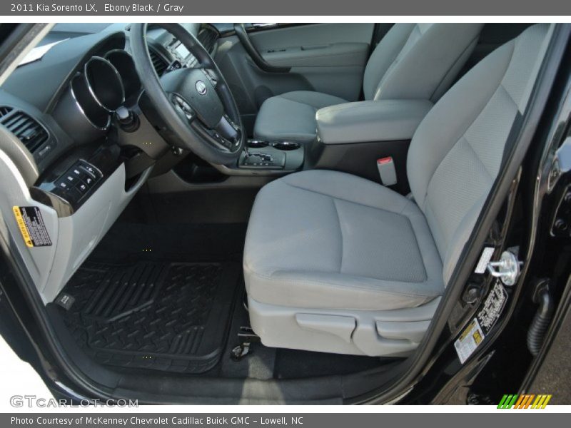 Ebony Black / Gray 2011 Kia Sorento LX