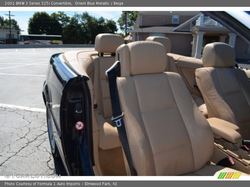 Orient Blue Metallic / Beige 2001 BMW 3 Series 325i Convertible