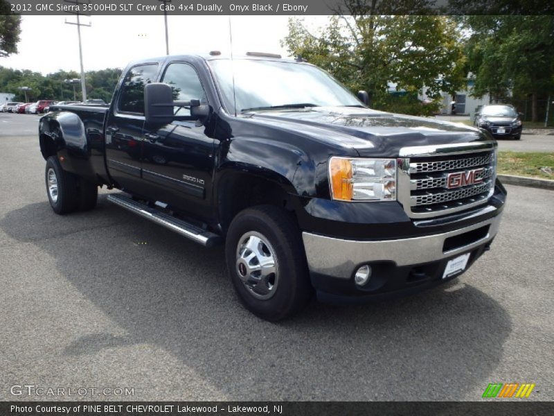 Onyx Black / Ebony 2012 GMC Sierra 3500HD SLT Crew Cab 4x4 Dually