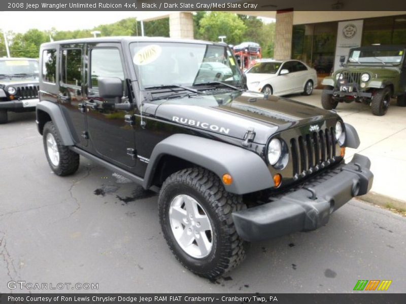 Black / Dark Slate Gray/Med Slate Gray 2008 Jeep Wrangler Unlimited Rubicon 4x4