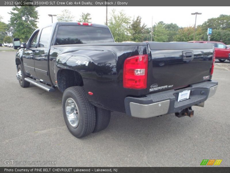 Onyx Black / Ebony 2012 GMC Sierra 3500HD SLT Crew Cab 4x4 Dually