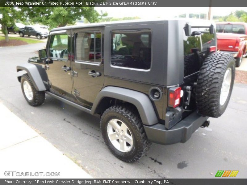 Black / Dark Slate Gray/Med Slate Gray 2008 Jeep Wrangler Unlimited Rubicon 4x4