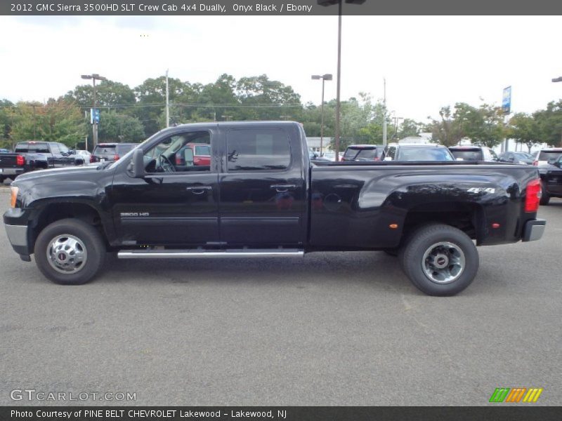 Onyx Black / Ebony 2012 GMC Sierra 3500HD SLT Crew Cab 4x4 Dually
