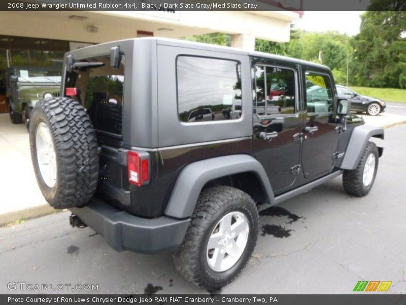 Black / Dark Slate Gray/Med Slate Gray 2008 Jeep Wrangler Unlimited Rubicon 4x4