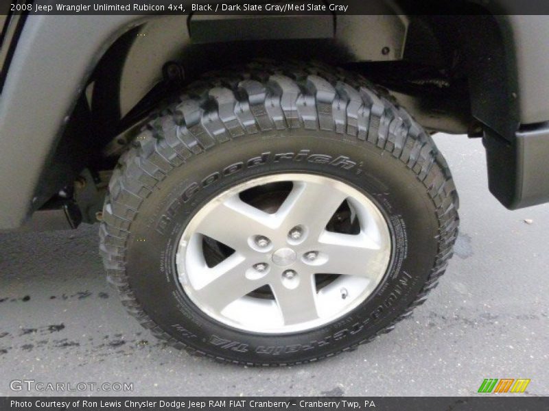 Black / Dark Slate Gray/Med Slate Gray 2008 Jeep Wrangler Unlimited Rubicon 4x4