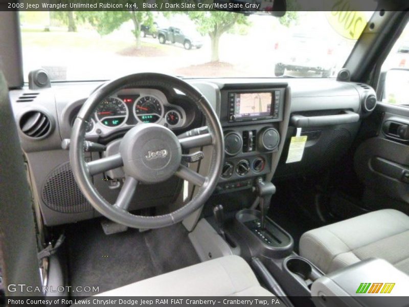 Black / Dark Slate Gray/Med Slate Gray 2008 Jeep Wrangler Unlimited Rubicon 4x4