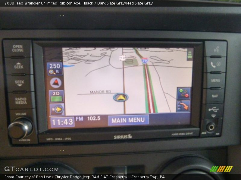 Black / Dark Slate Gray/Med Slate Gray 2008 Jeep Wrangler Unlimited Rubicon 4x4