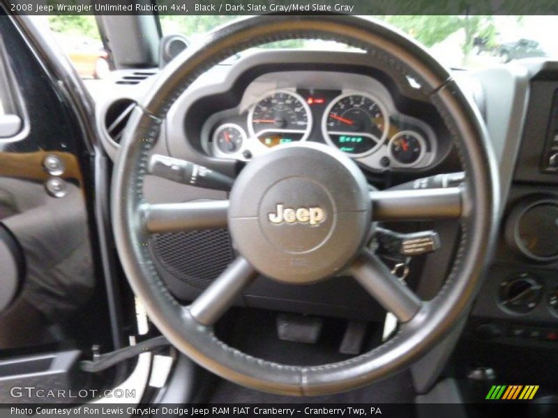 Black / Dark Slate Gray/Med Slate Gray 2008 Jeep Wrangler Unlimited Rubicon 4x4