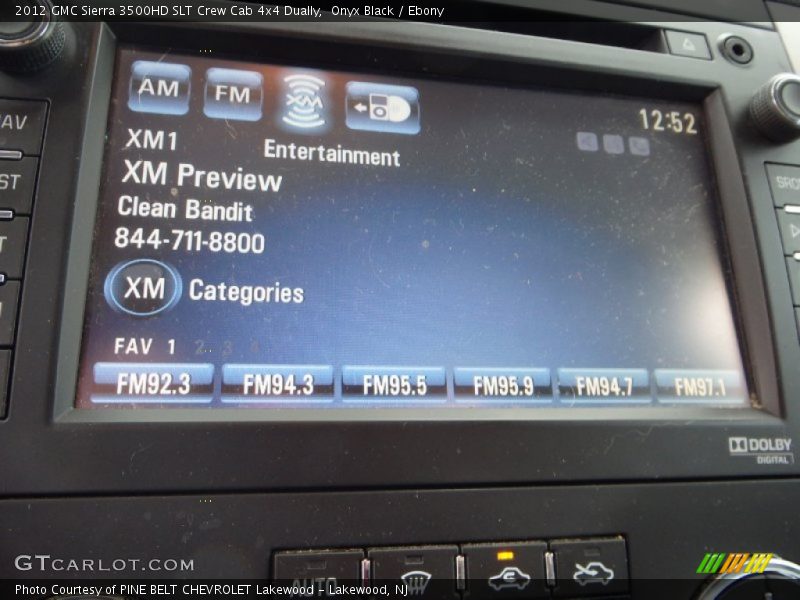 Onyx Black / Ebony 2012 GMC Sierra 3500HD SLT Crew Cab 4x4 Dually