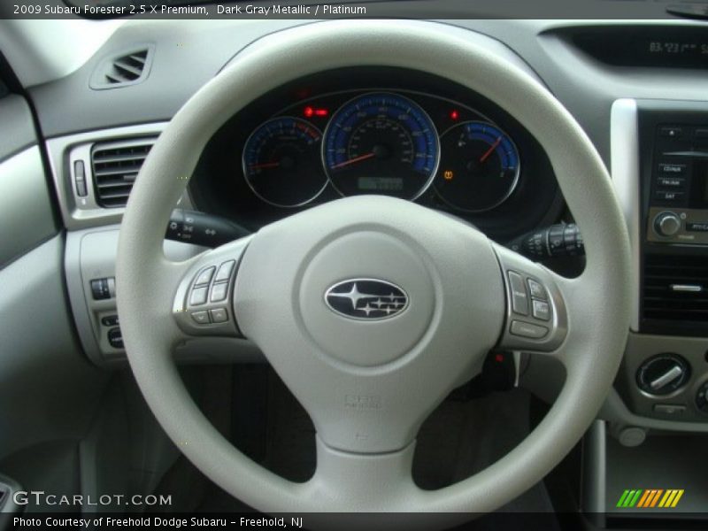 Dark Gray Metallic / Platinum 2009 Subaru Forester 2.5 X Premium