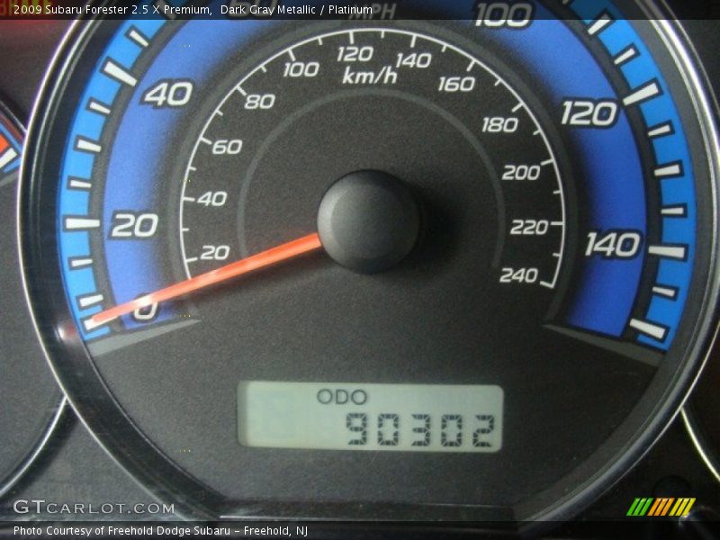 Dark Gray Metallic / Platinum 2009 Subaru Forester 2.5 X Premium