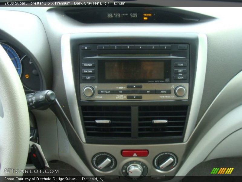 Dark Gray Metallic / Platinum 2009 Subaru Forester 2.5 X Premium