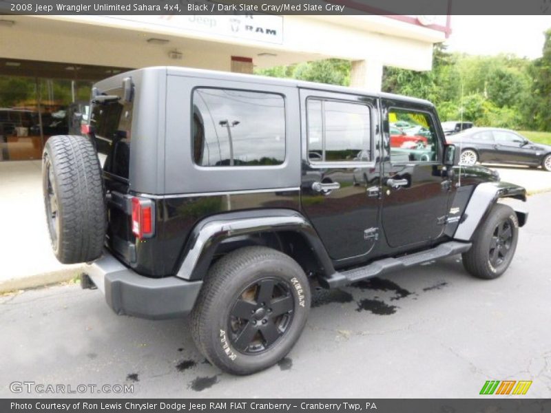 Black / Dark Slate Gray/Med Slate Gray 2008 Jeep Wrangler Unlimited Sahara 4x4