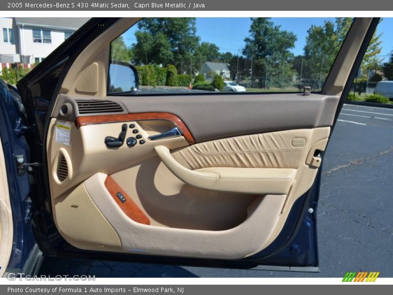 Capri Blue Metallic / Java 2005 Mercedes-Benz S 430 4Matic Sedan