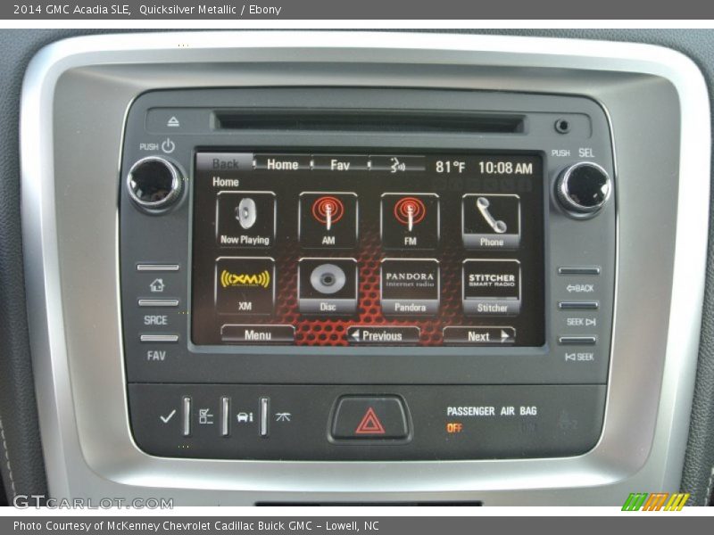 Quicksilver Metallic / Ebony 2014 GMC Acadia SLE