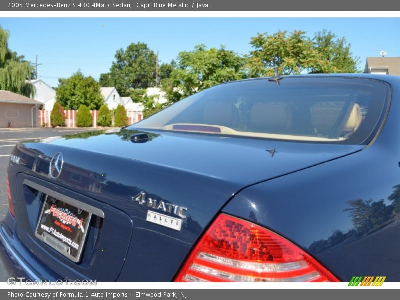 Capri Blue Metallic / Java 2005 Mercedes-Benz S 430 4Matic Sedan