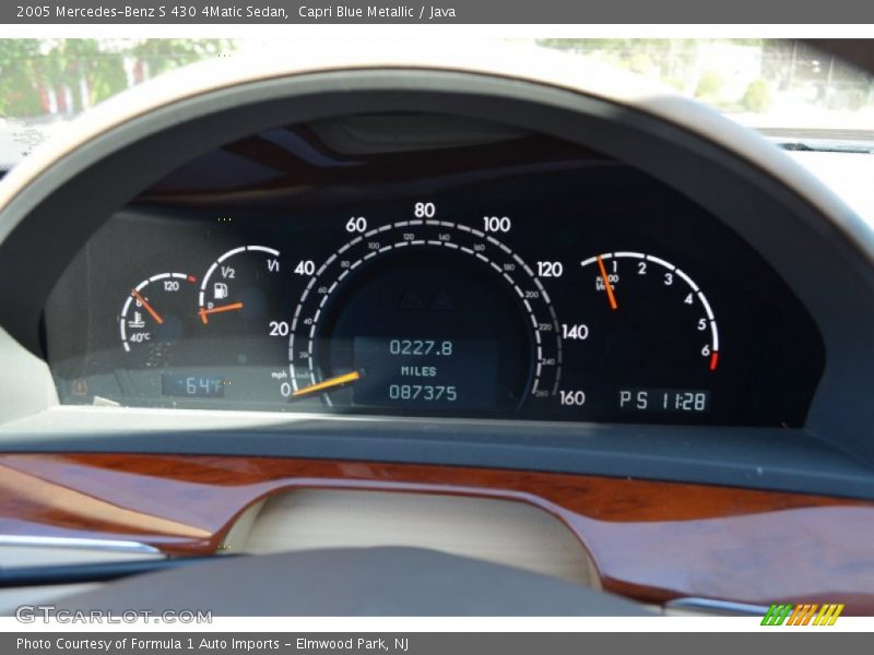 Capri Blue Metallic / Java 2005 Mercedes-Benz S 430 4Matic Sedan