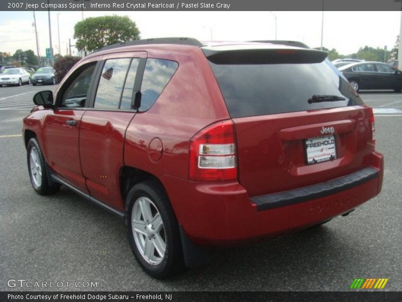 Inferno Red Crystal Pearlcoat / Pastel Slate Gray 2007 Jeep Compass Sport