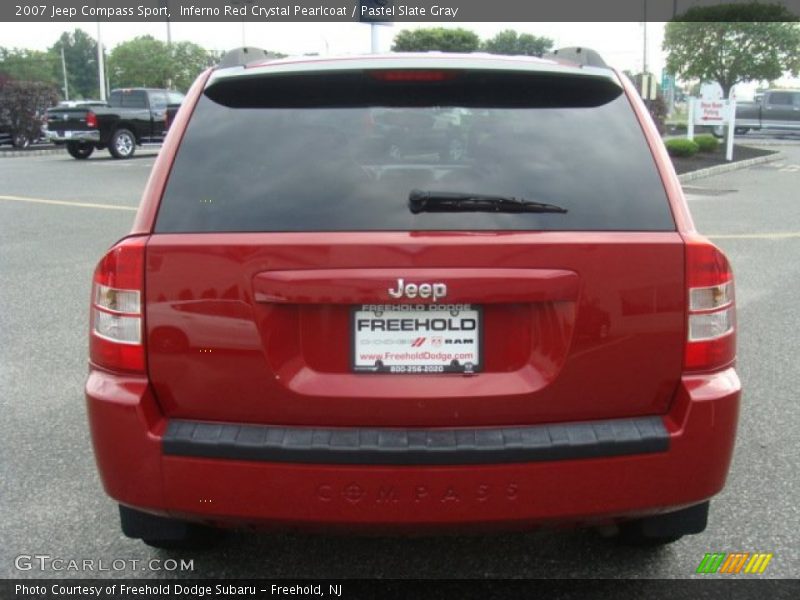 Inferno Red Crystal Pearlcoat / Pastel Slate Gray 2007 Jeep Compass Sport