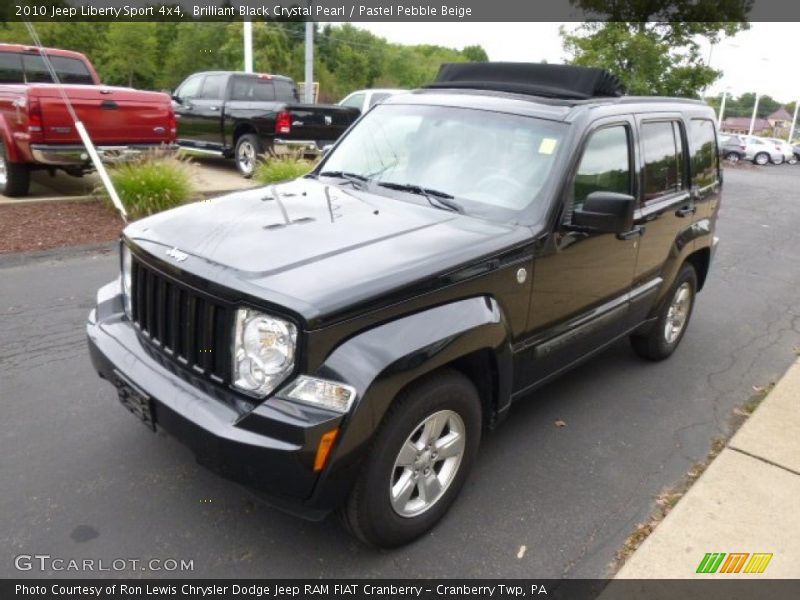 Brilliant Black Crystal Pearl / Pastel Pebble Beige 2010 Jeep Liberty Sport 4x4