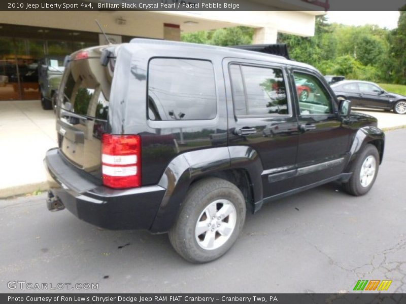 Brilliant Black Crystal Pearl / Pastel Pebble Beige 2010 Jeep Liberty Sport 4x4
