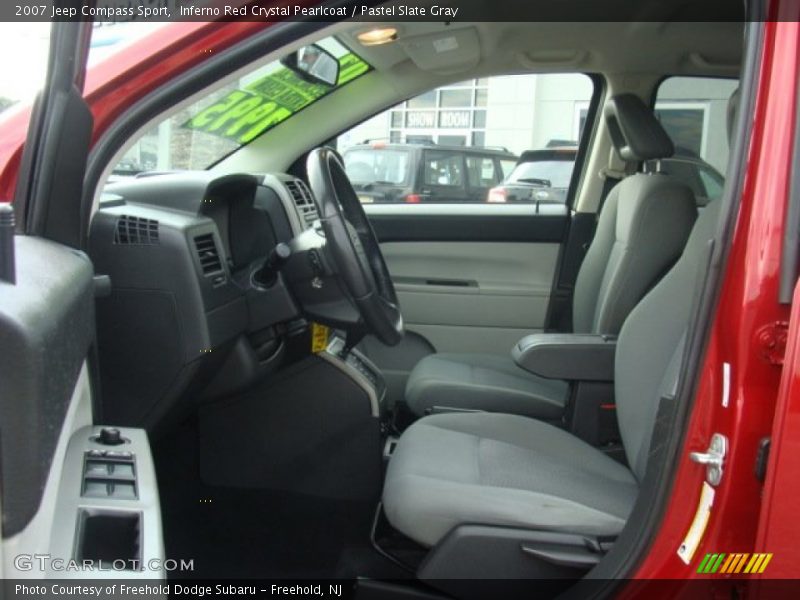 Inferno Red Crystal Pearlcoat / Pastel Slate Gray 2007 Jeep Compass Sport