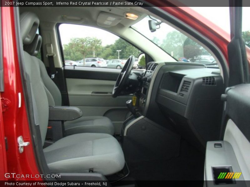 Inferno Red Crystal Pearlcoat / Pastel Slate Gray 2007 Jeep Compass Sport