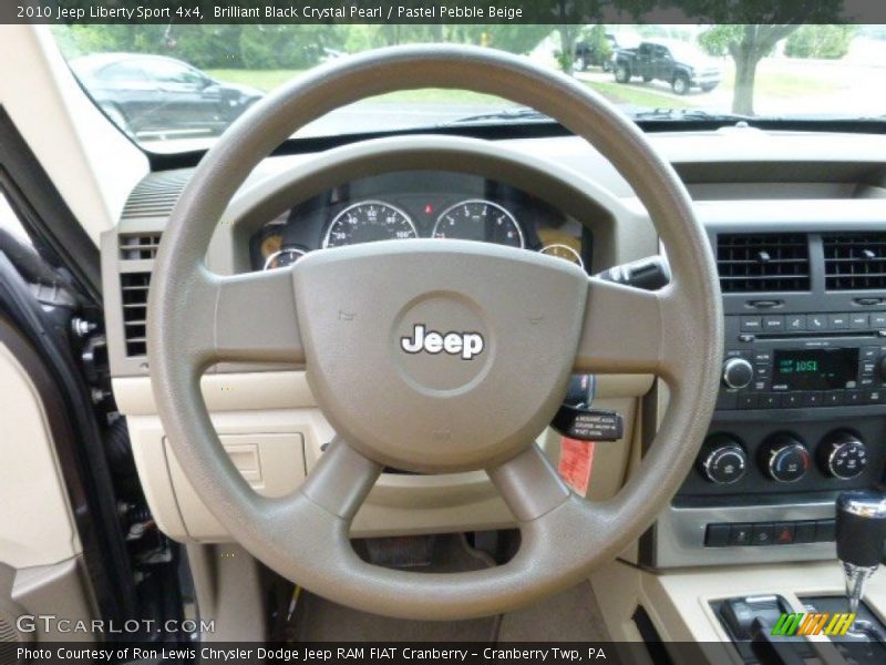 Brilliant Black Crystal Pearl / Pastel Pebble Beige 2010 Jeep Liberty Sport 4x4