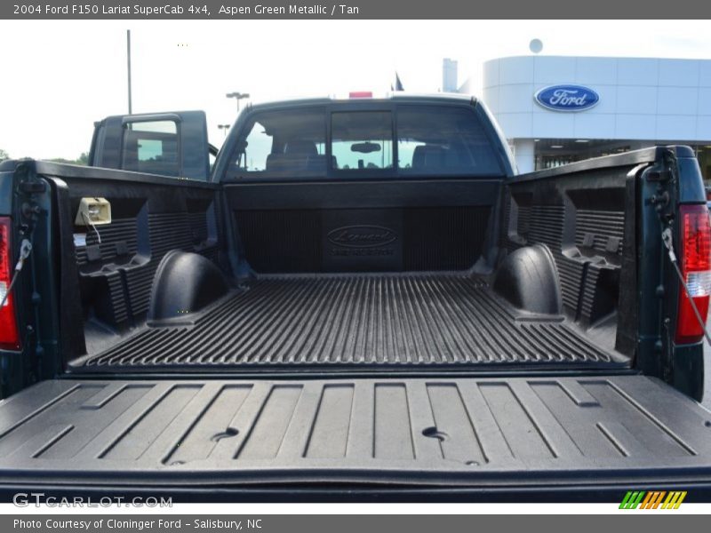 Aspen Green Metallic / Tan 2004 Ford F150 Lariat SuperCab 4x4