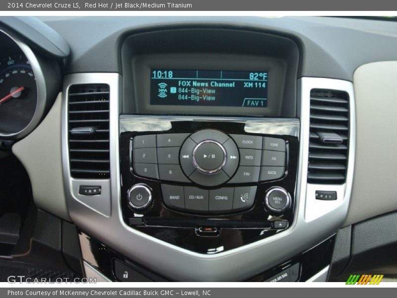 Red Hot / Jet Black/Medium Titanium 2014 Chevrolet Cruze LS