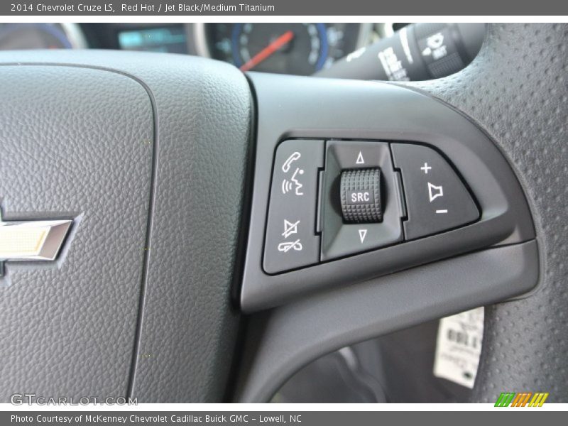Red Hot / Jet Black/Medium Titanium 2014 Chevrolet Cruze LS