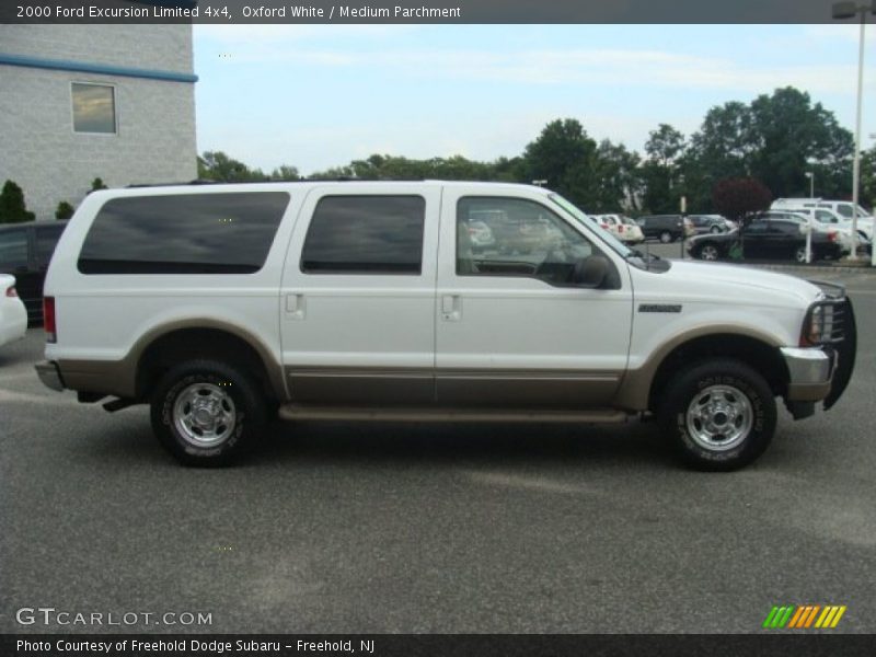 Oxford White / Medium Parchment 2000 Ford Excursion Limited 4x4