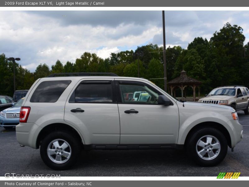 Light Sage Metallic / Camel 2009 Ford Escape XLT V6