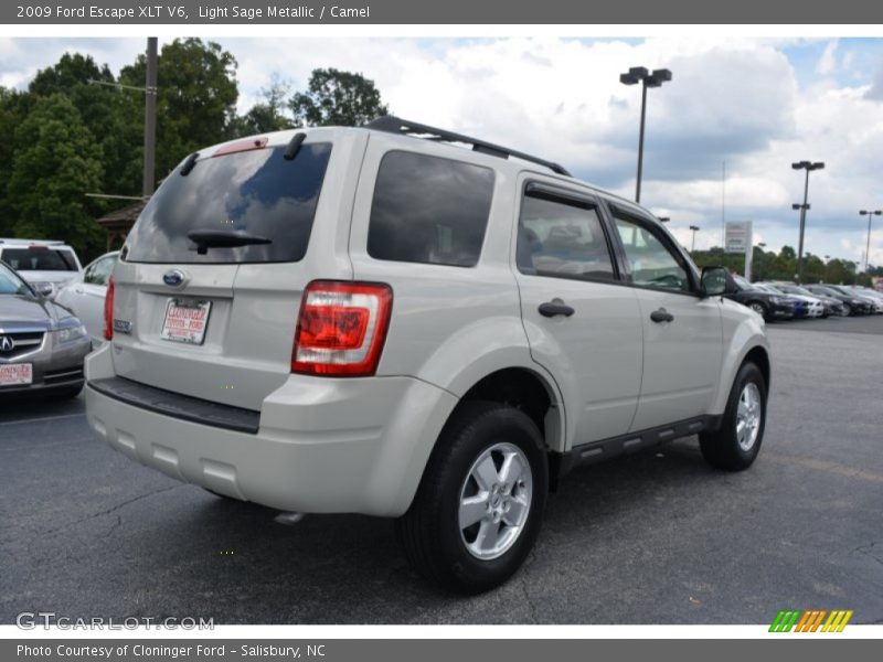 Light Sage Metallic / Camel 2009 Ford Escape XLT V6