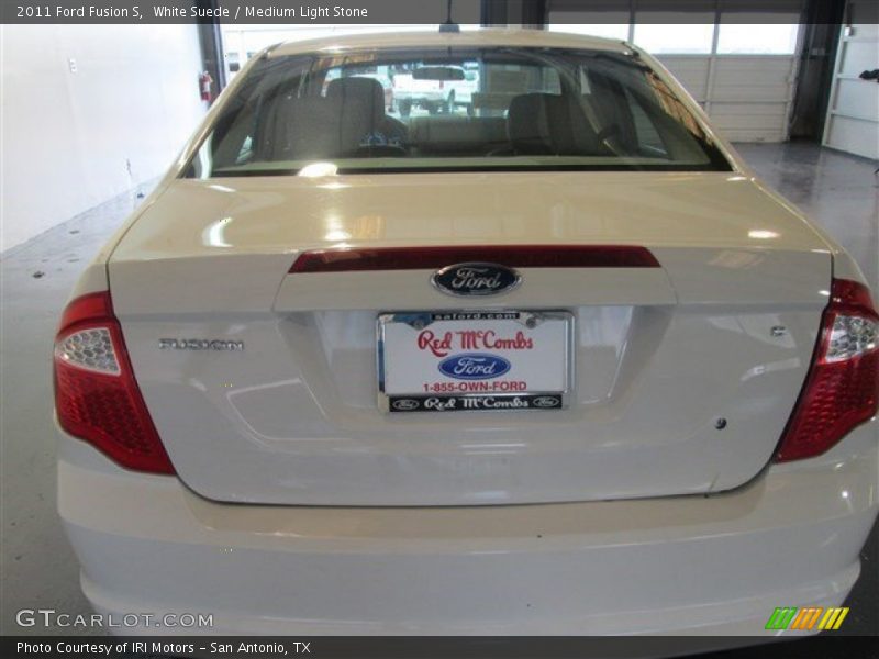 White Suede / Medium Light Stone 2011 Ford Fusion S