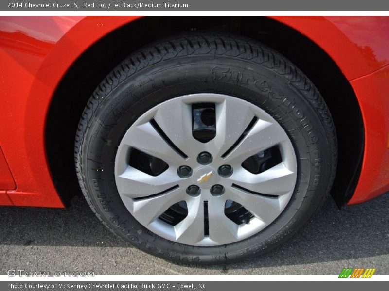 Red Hot / Jet Black/Medium Titanium 2014 Chevrolet Cruze LS