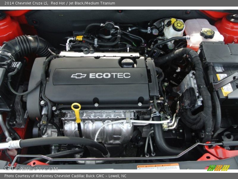 Red Hot / Jet Black/Medium Titanium 2014 Chevrolet Cruze LS