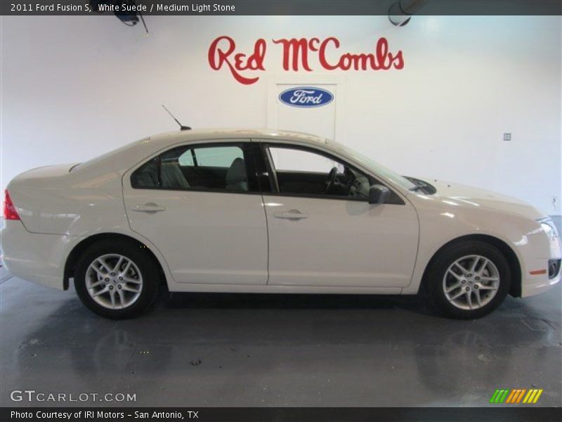 White Suede / Medium Light Stone 2011 Ford Fusion S