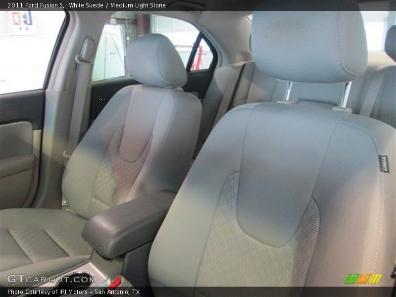 White Suede / Medium Light Stone 2011 Ford Fusion S