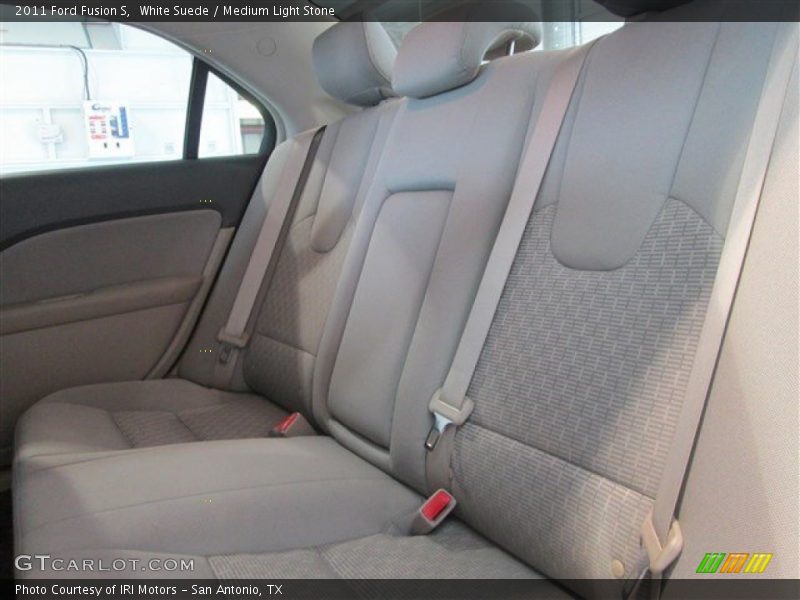 White Suede / Medium Light Stone 2011 Ford Fusion S