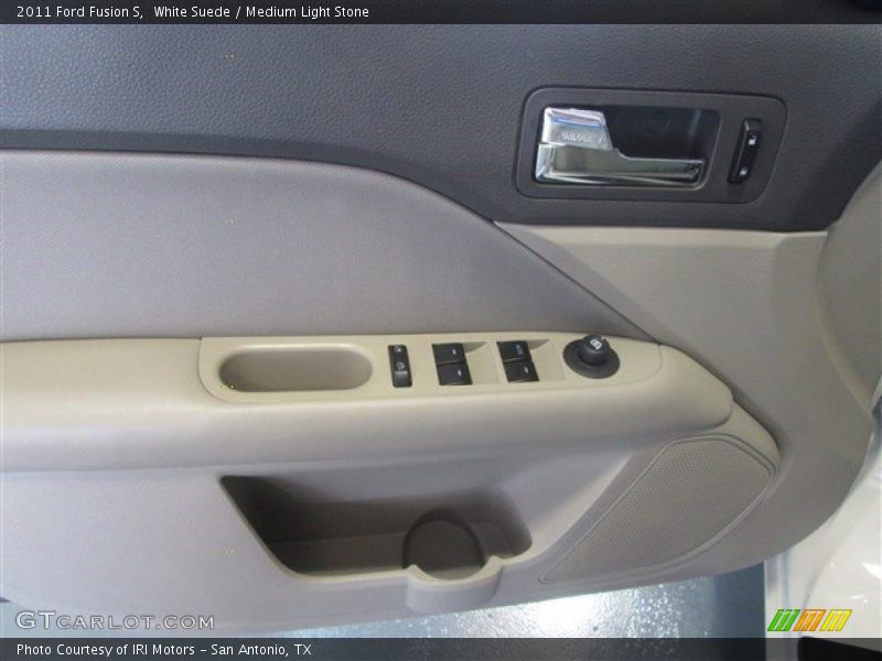 White Suede / Medium Light Stone 2011 Ford Fusion S