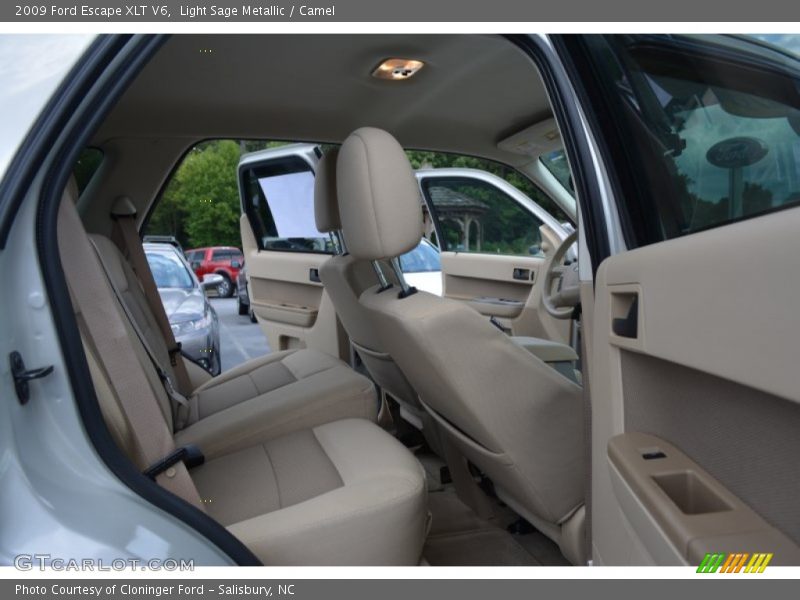 Light Sage Metallic / Camel 2009 Ford Escape XLT V6