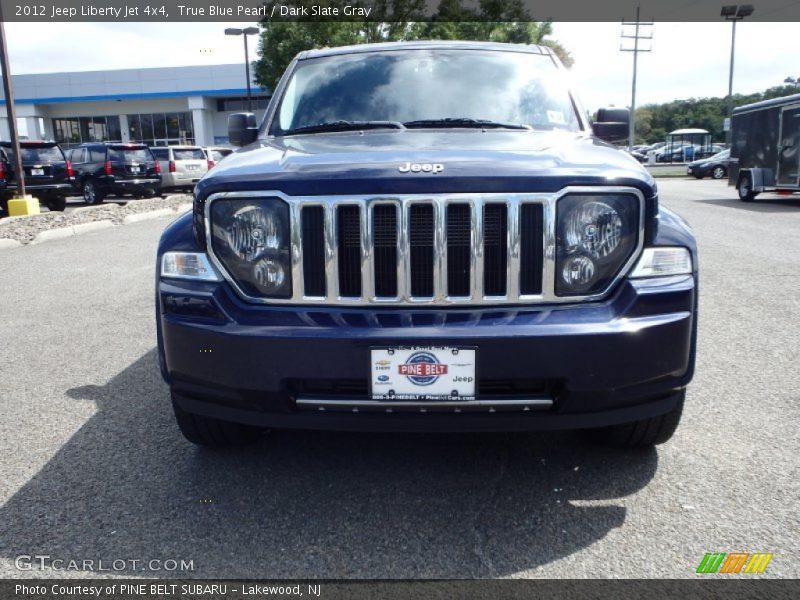 True Blue Pearl / Dark Slate Gray 2012 Jeep Liberty Jet 4x4
