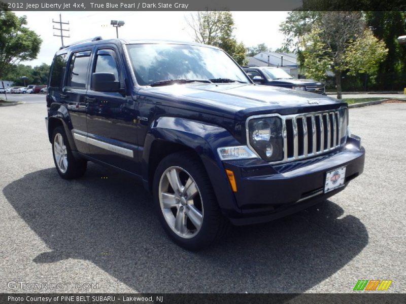 True Blue Pearl / Dark Slate Gray 2012 Jeep Liberty Jet 4x4
