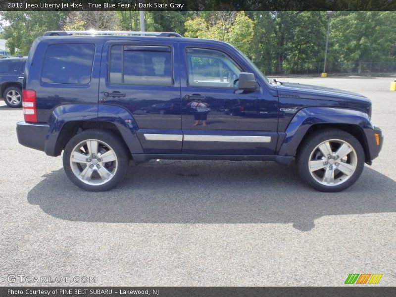 True Blue Pearl / Dark Slate Gray 2012 Jeep Liberty Jet 4x4