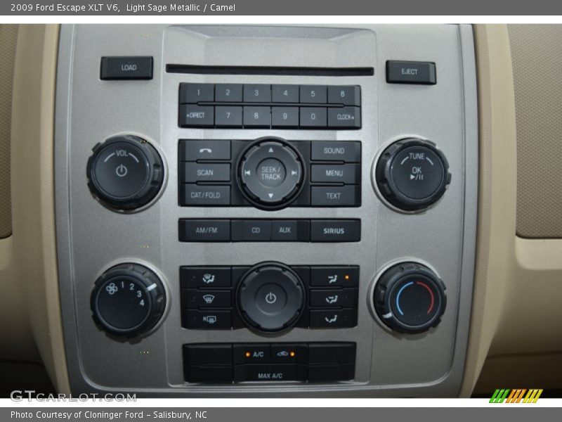 Light Sage Metallic / Camel 2009 Ford Escape XLT V6