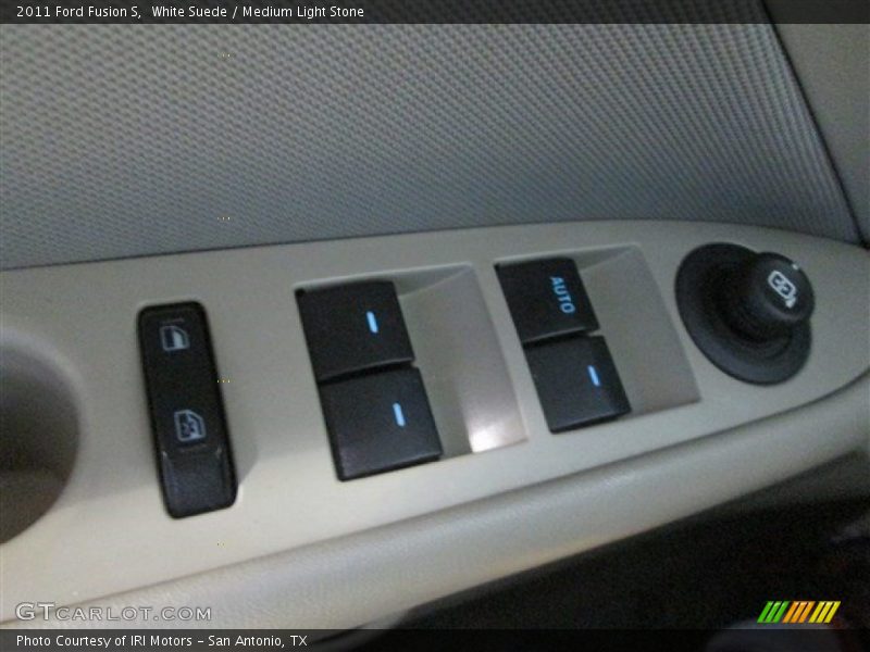 White Suede / Medium Light Stone 2011 Ford Fusion S