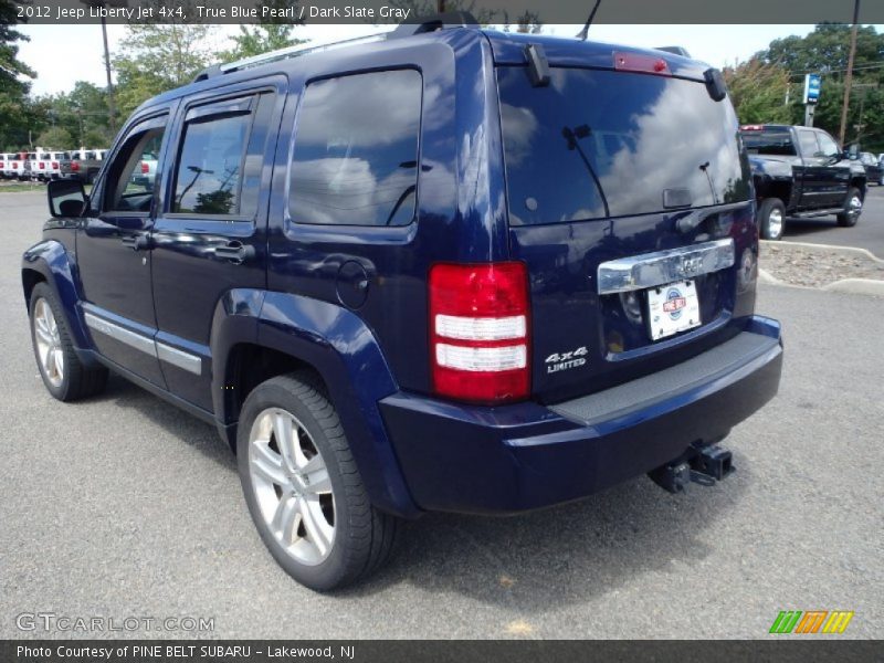 True Blue Pearl / Dark Slate Gray 2012 Jeep Liberty Jet 4x4