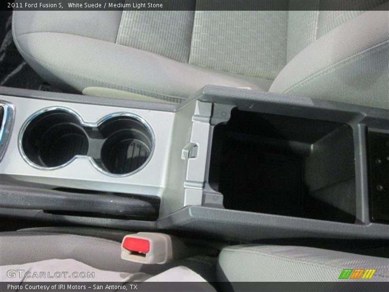 White Suede / Medium Light Stone 2011 Ford Fusion S